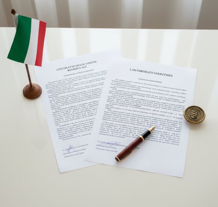 Bérleti szerződés sablon – Rövid távú lakáskiadás Olaszországban (olasz/magyar)